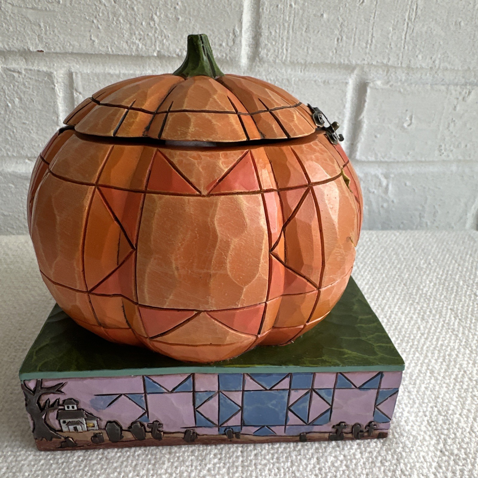 Jim Shore Disney Showcase Collection Mickey Mouse Beware of the Pumpkin Patch