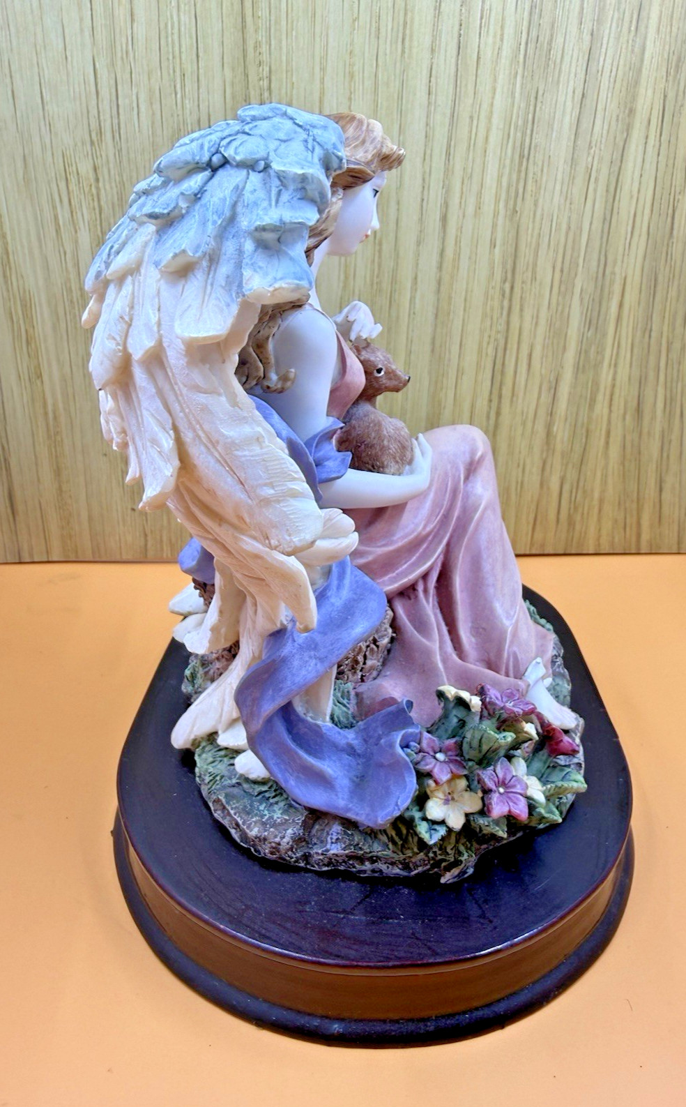 Giovanni Collection Angel Figurine With Deer and Doves