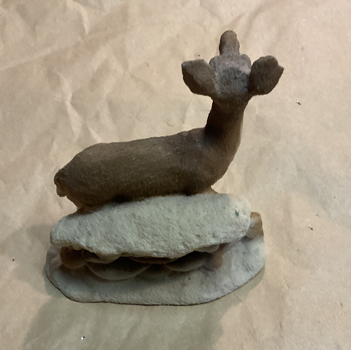 vintage white tail deer DOE figurines #SC-699 made in U.S.A