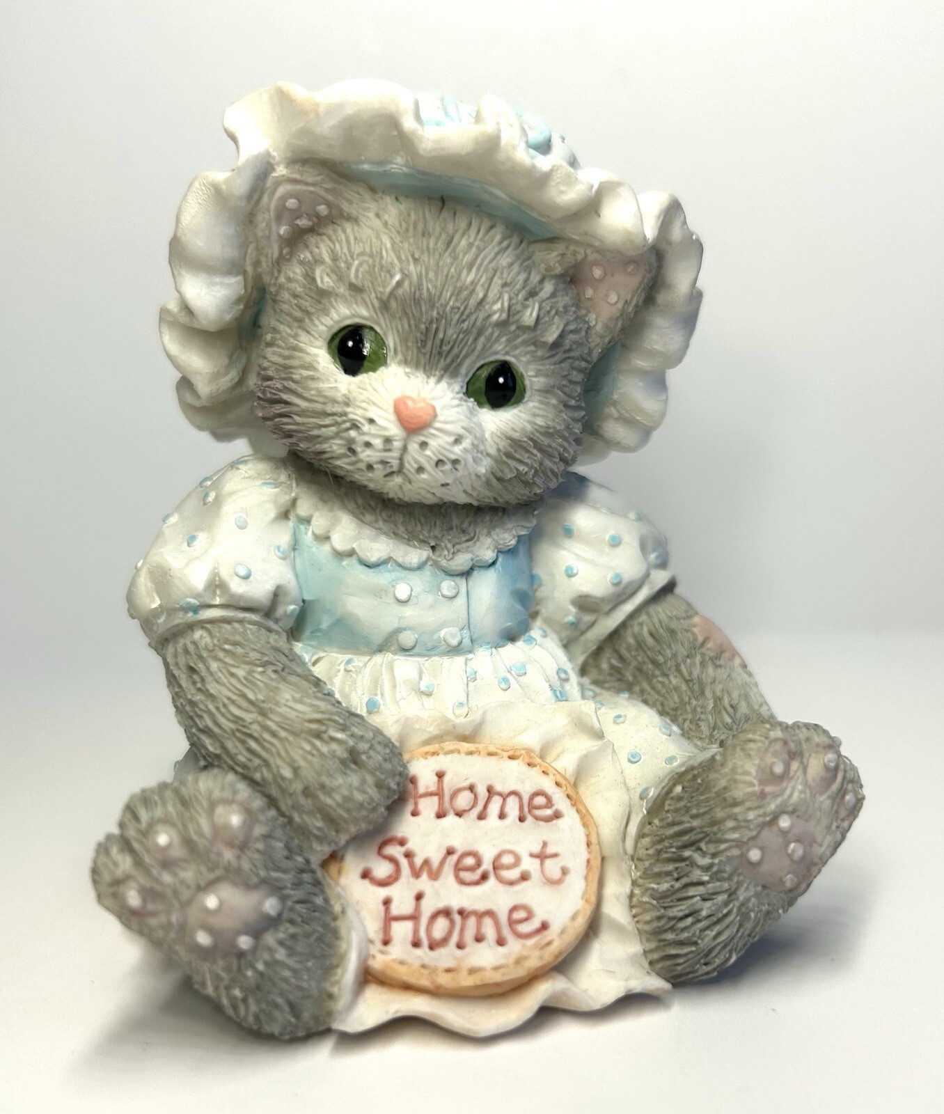 1993 Calico Kittens “Home Sweet Home” Kitten With Needlepoint 624705 w/ box