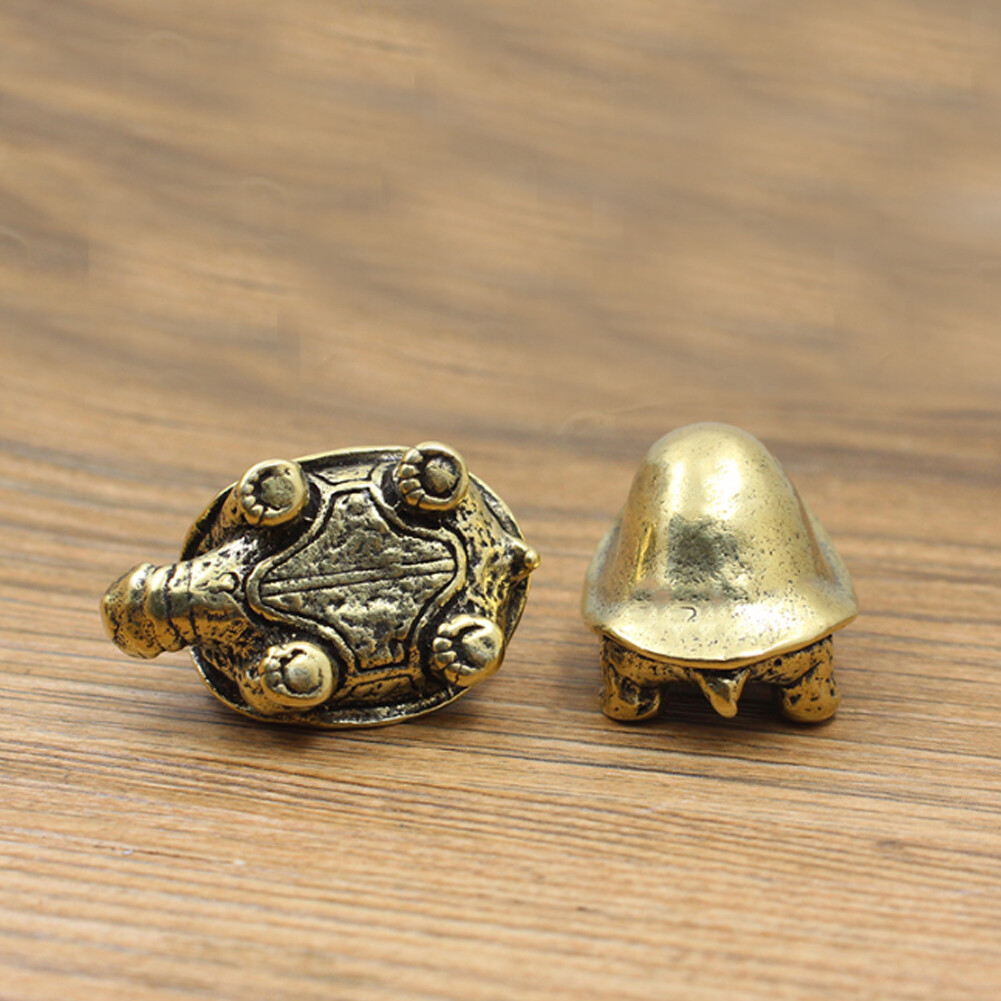 Solid Brass Feng Shui Turtle Figurine Statue Animal Toy desktop Decoration NEW