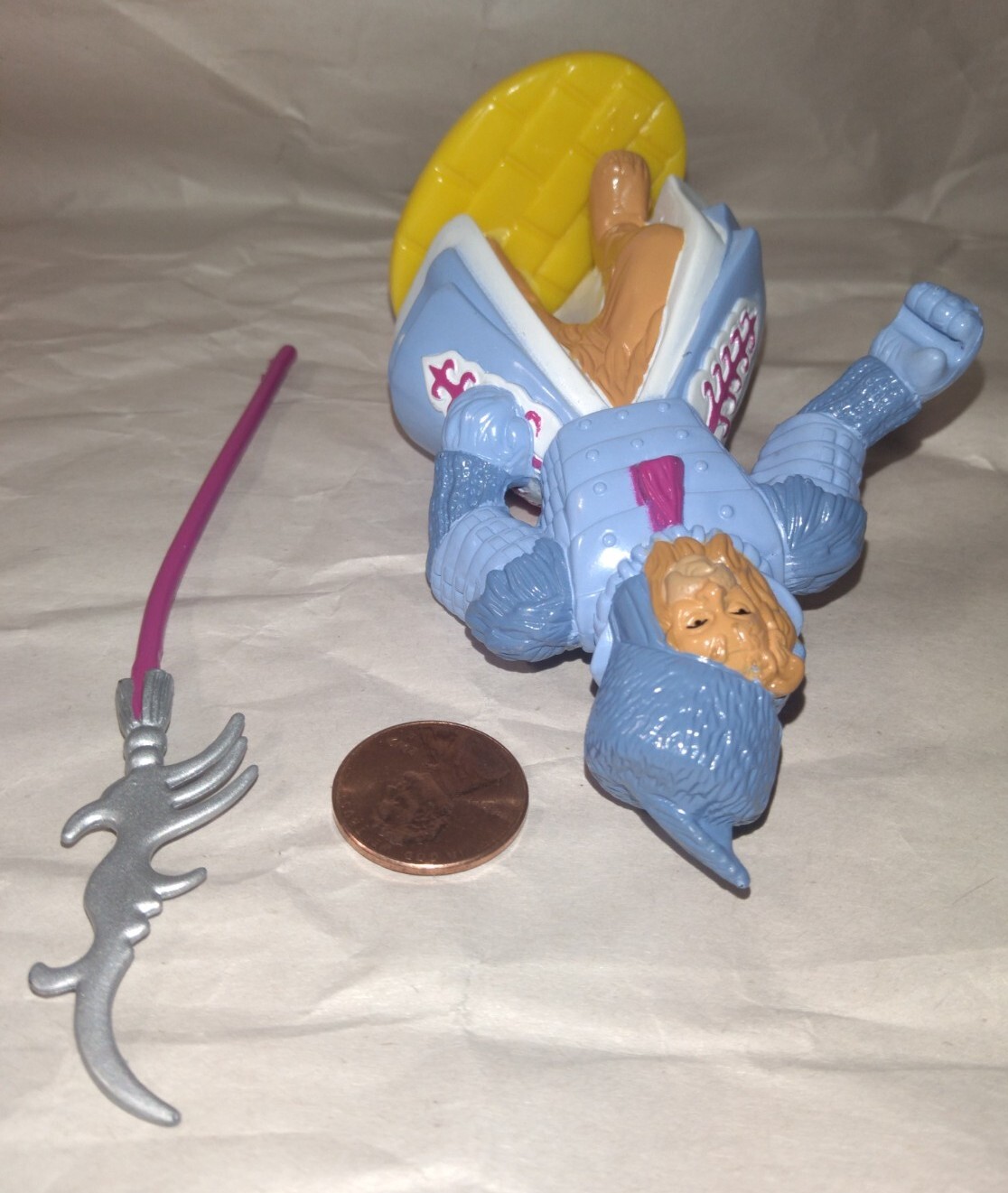 Wizard of Oz WINKIE GUARD (LION) Toy Figure w/SPEAR STAFF Yellow Brick Road RARE