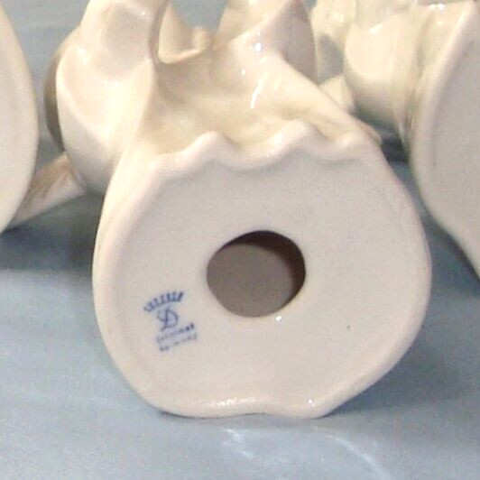 6 Vintage Dresden by Karl-Heinz Klette White Porcelain Angels Figurines Germany