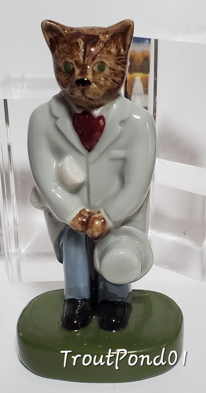 Wade Catkins City Gent 1998 Trentham LE 1500 Lg Blow-Up 4 1/2 Porcelain Figurine