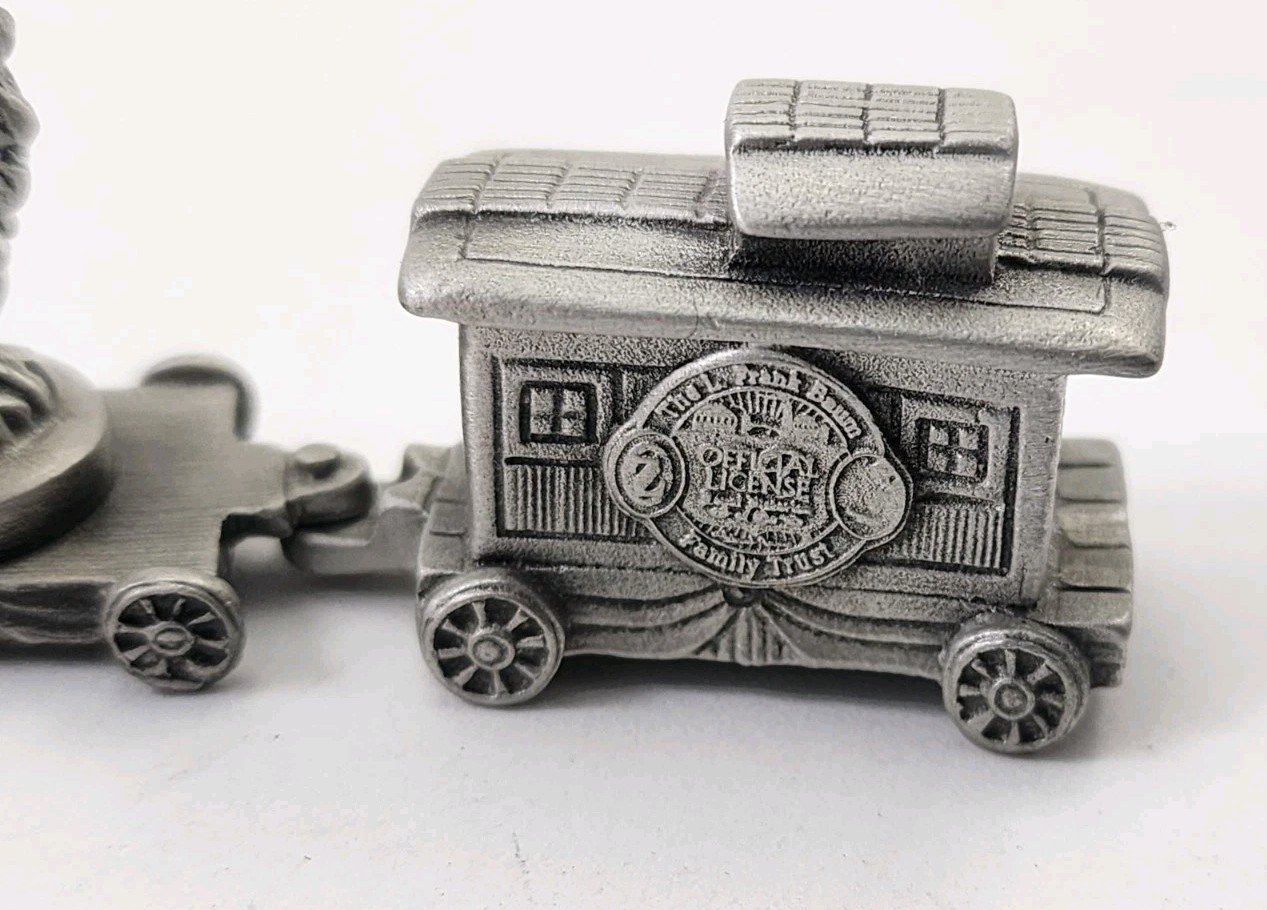 WIZARD OF OZ Pewter 6pc TRAIN SET Dorothy Scarecrow Tin Man Lion L.F.Baum.F.T.