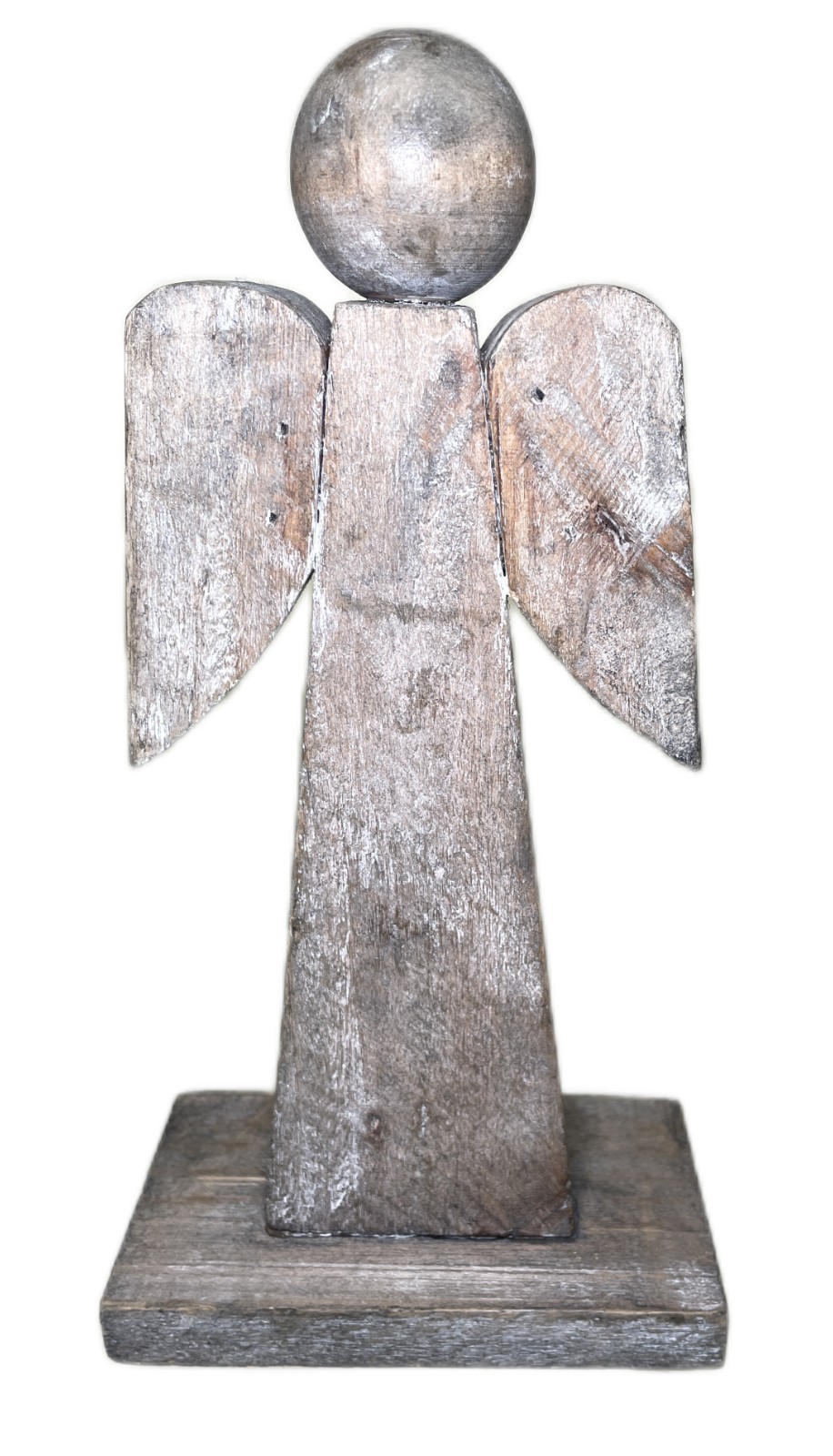 9.5” Drift Wood Angel Figurine Folk Art Nautical Coastal Faceless