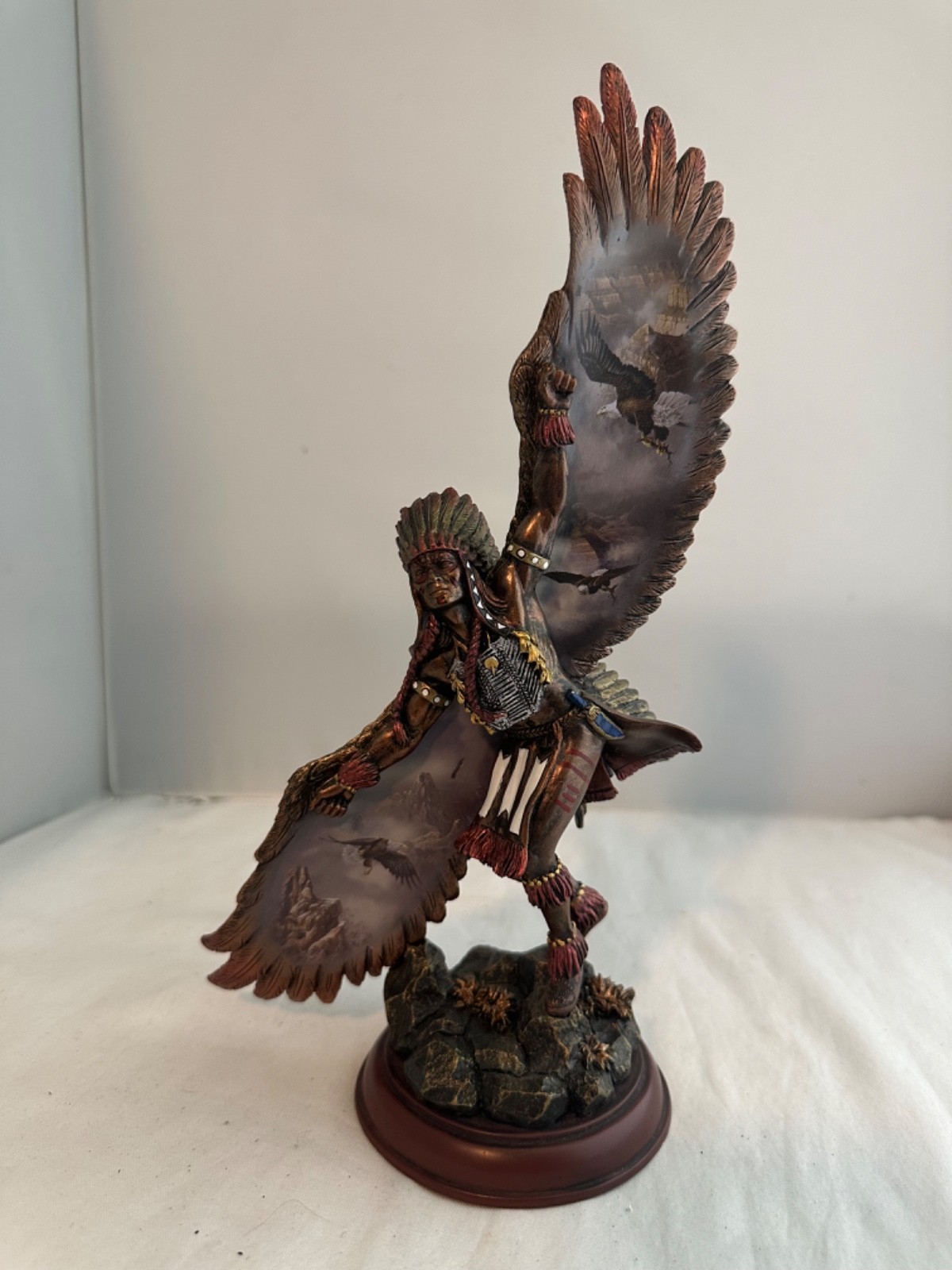Bradford Exchange Sculpture Seeking The Eagles Vision #A2411
