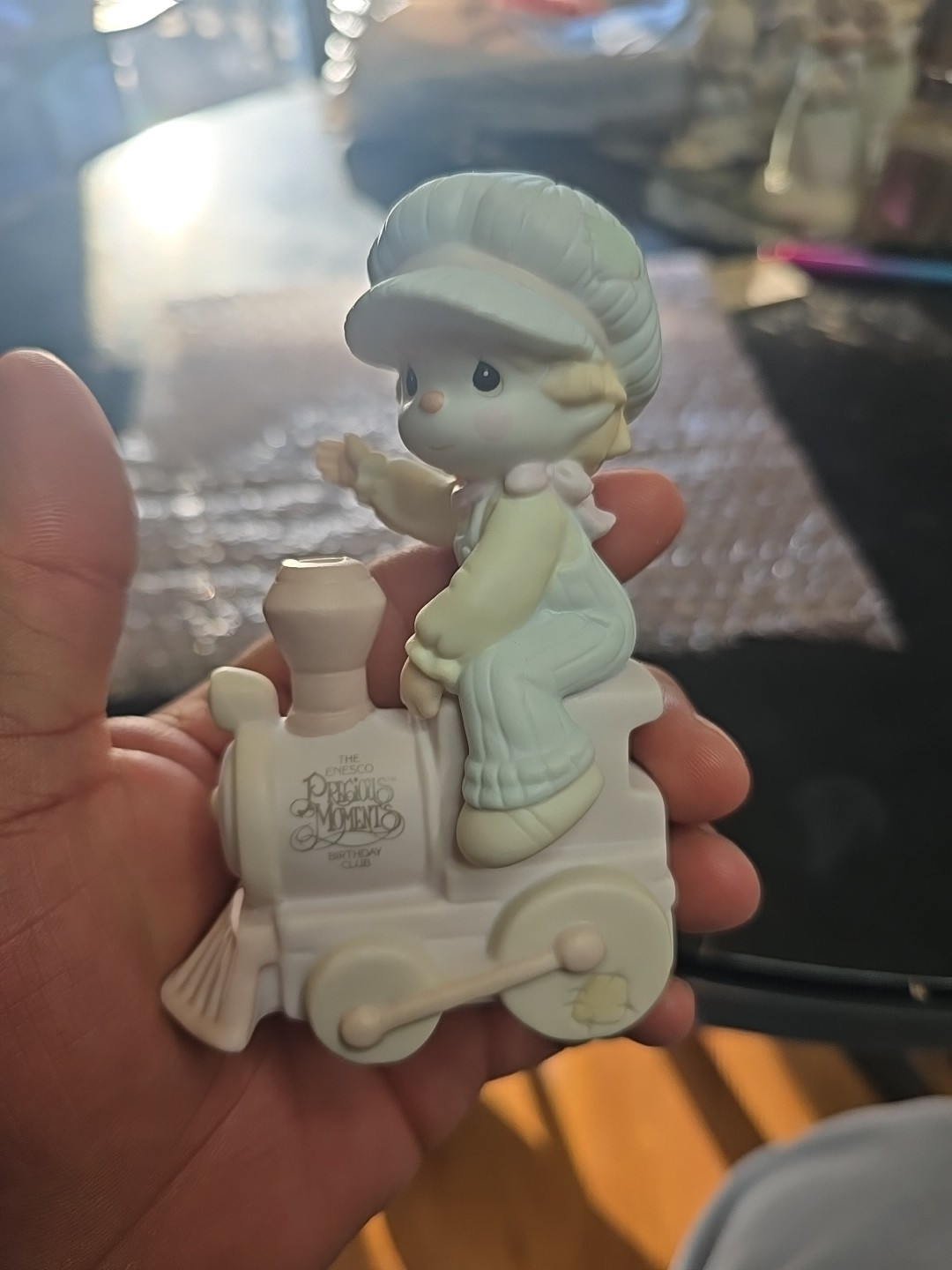 Vintage 1992 Precious Moments “All Aboard For Birthday Club Fun” # B0007 G-Clef