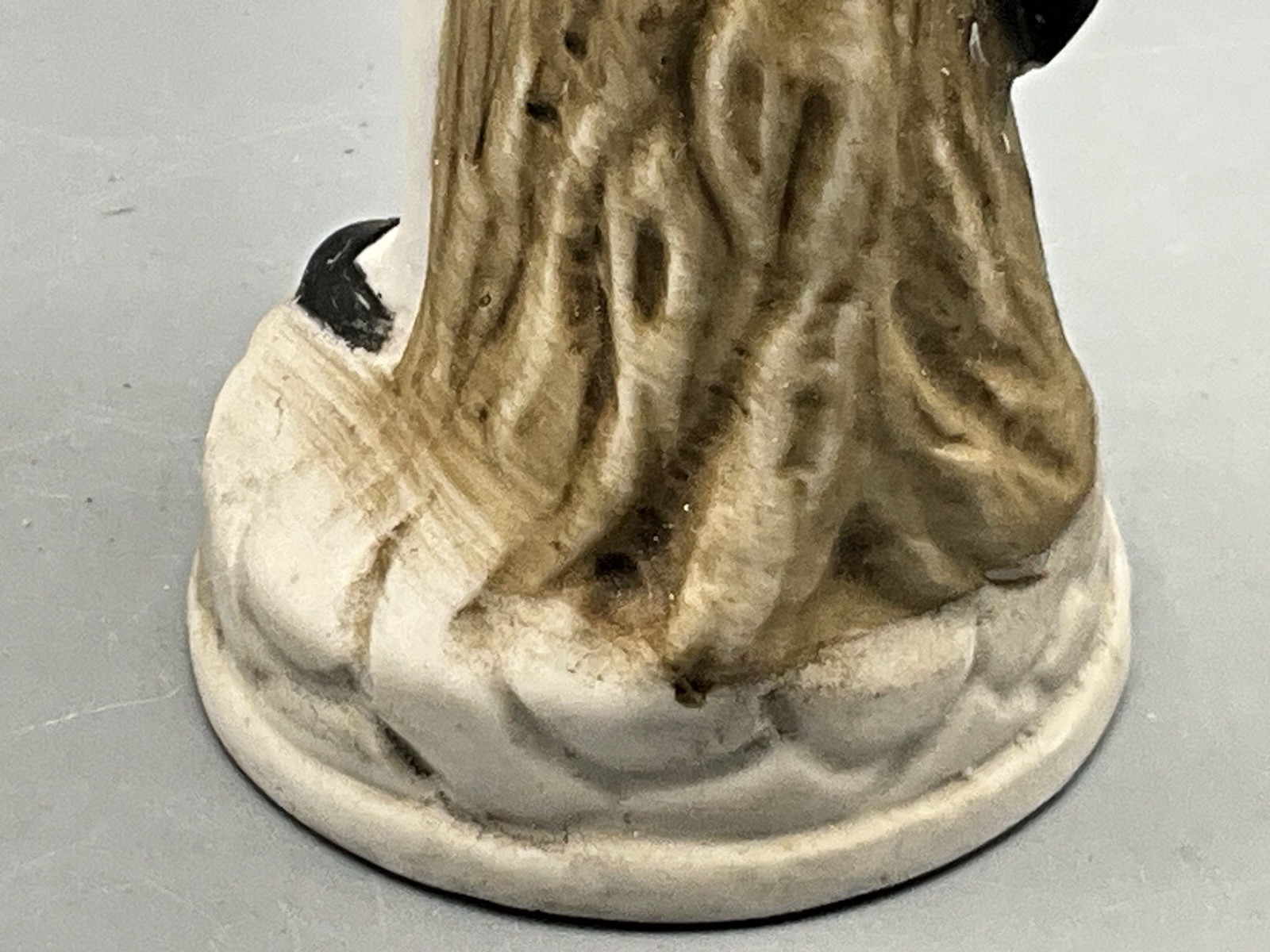 Vintage Blue Boy Figurine Hairline crack in Wrist see photos