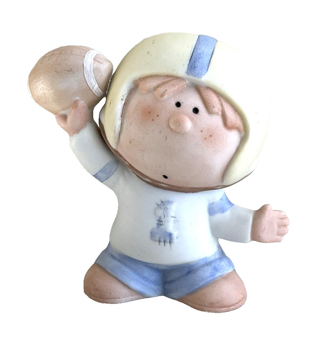 Football Player Boy By Fabrizio Figurine Vintage 1996 Bumpkins “Saturday Hero”