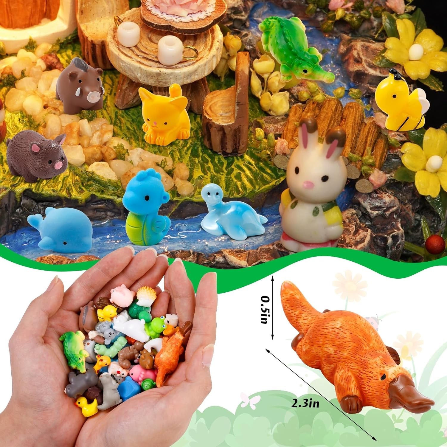 Miniature 42 Styles Resin Animals – Perfect for Dollhouses and Educational Play
