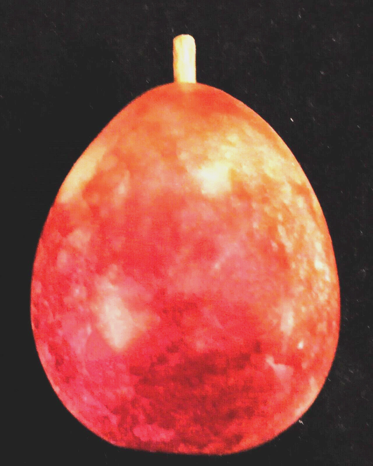 EUC Hand-Carved Multi-Pink Jasper Pear – 3.50″T x 8.25″C