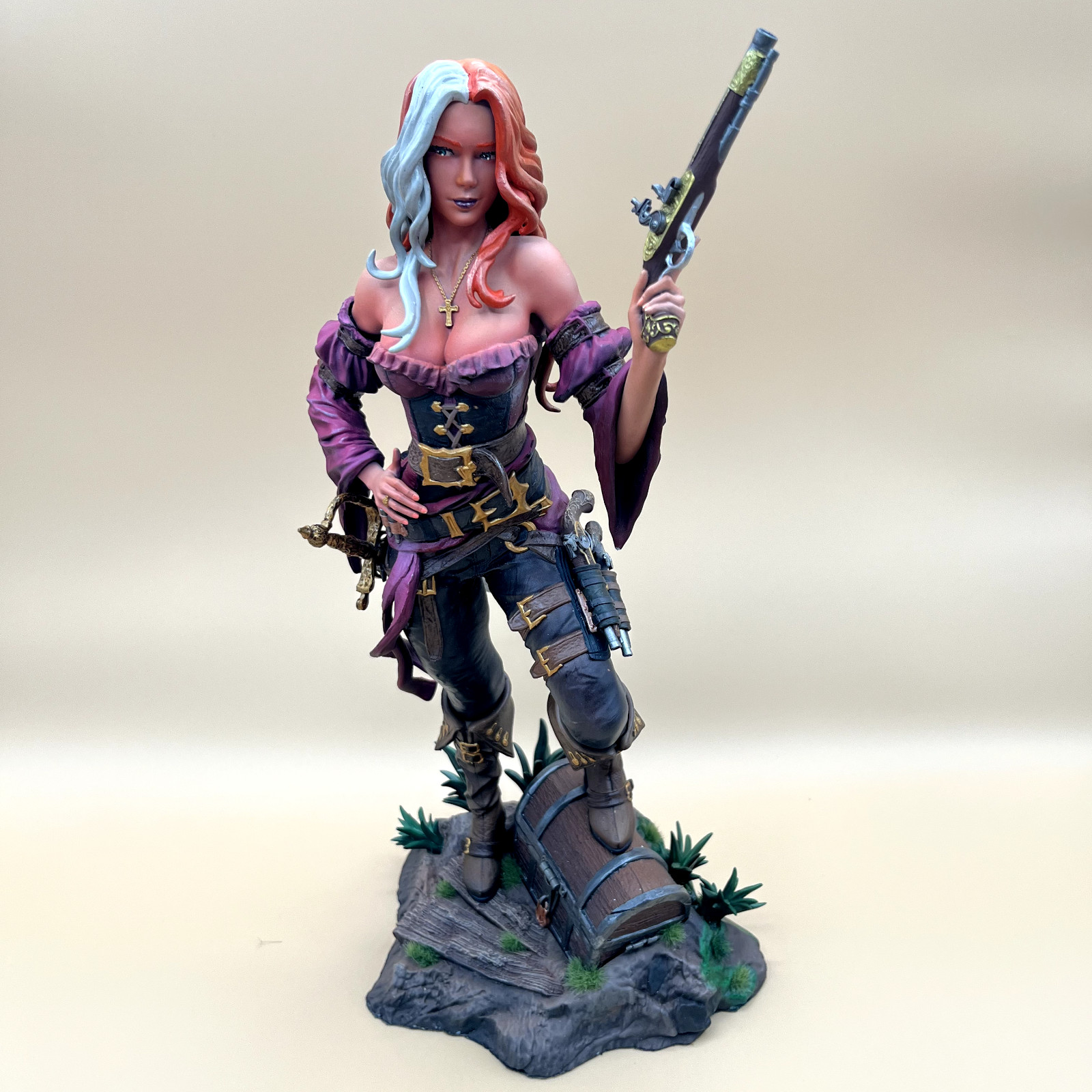 Pirate Warrior Figurine Hand‑Painted Figurine/Statue/Model/Shelf/Room Decor