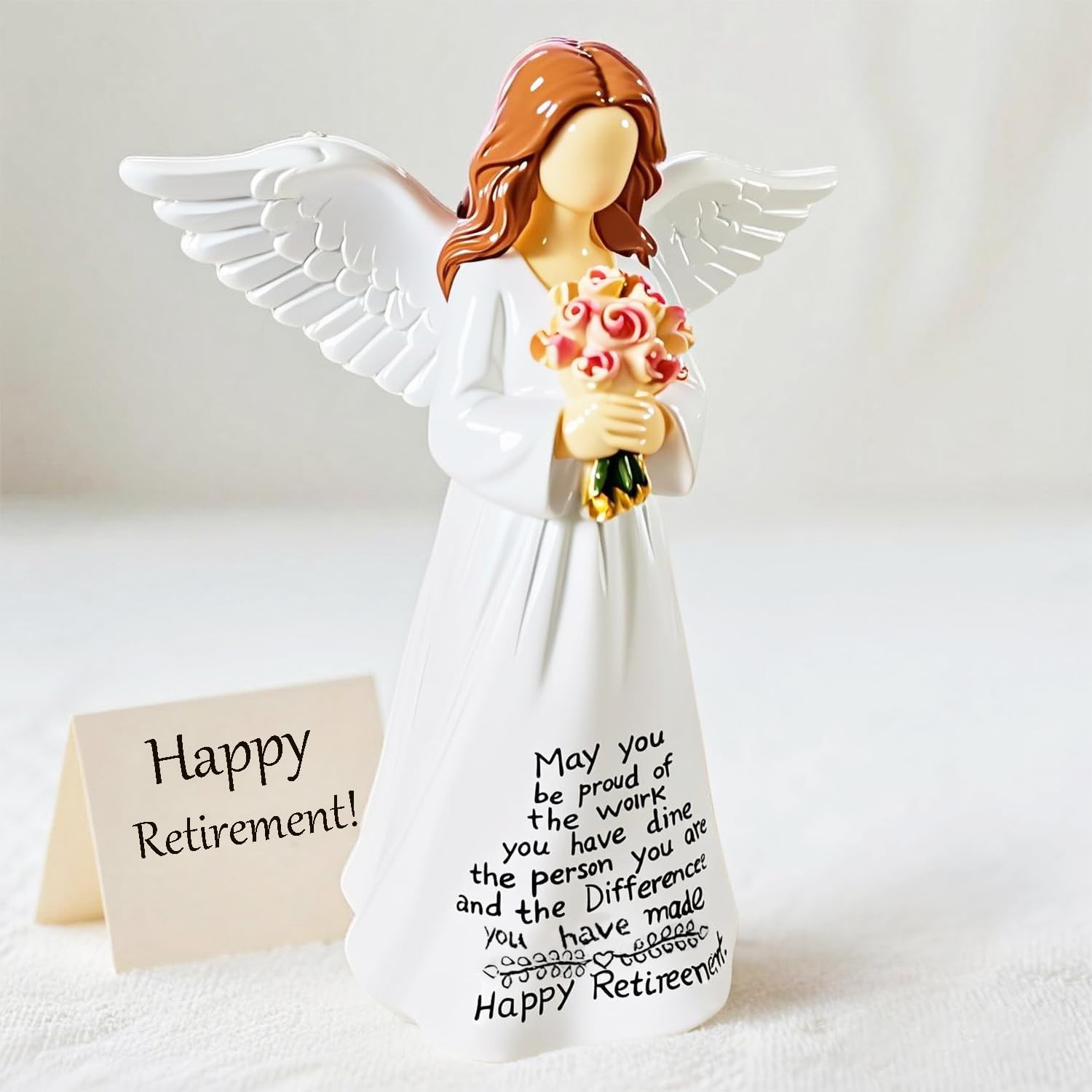 5.5” Angel Figurine, Thoughtful Retirement Gift for Women, Coworkers &