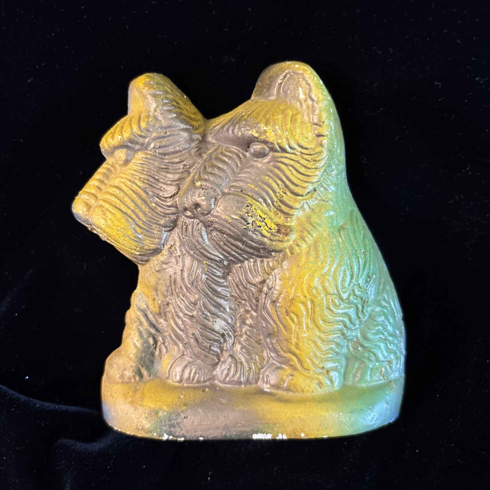 Vintage Chalkware Scotties Dogs