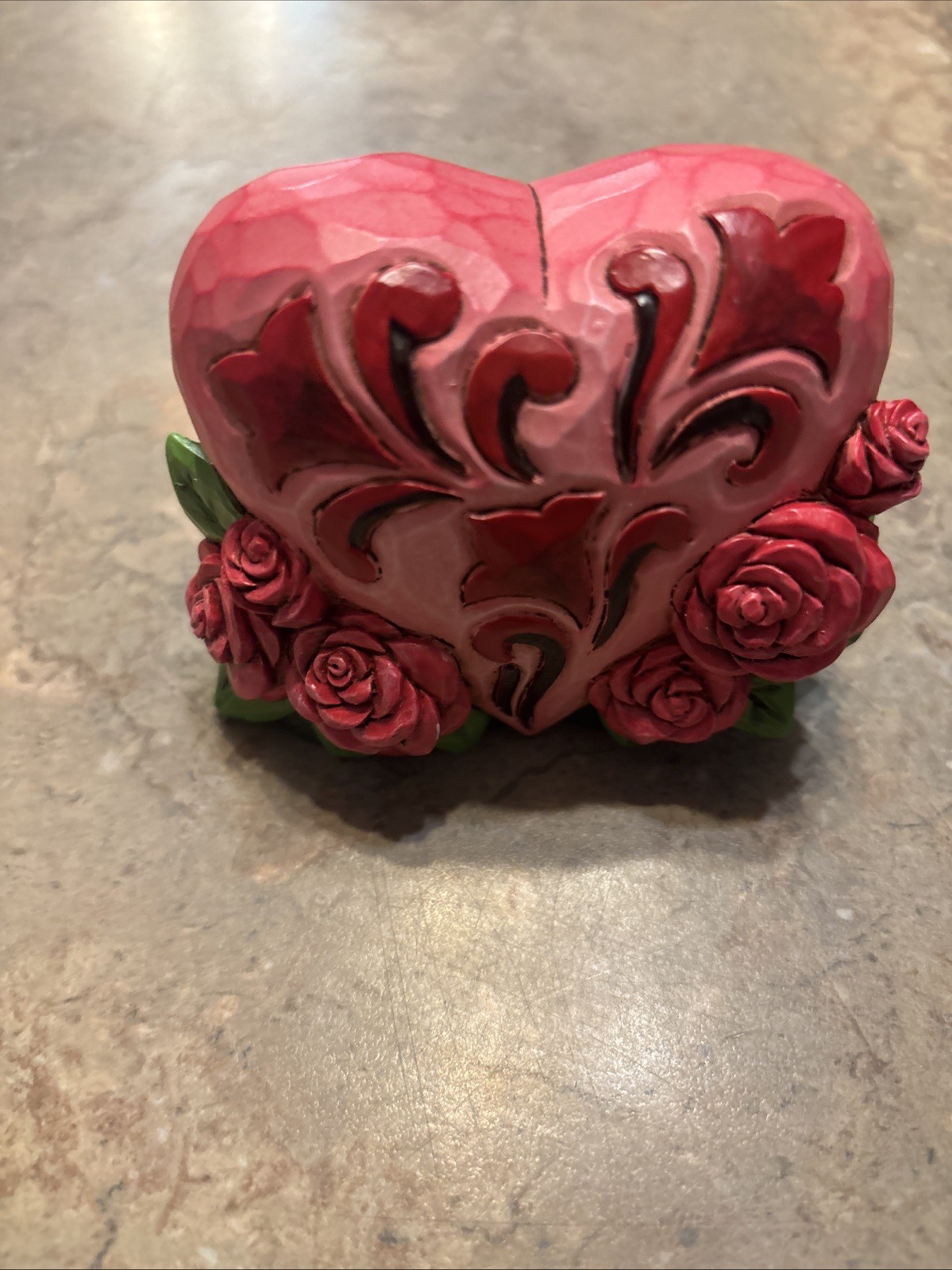 Jim Shore Mini Heart with Roses Valentine’s Day (Love) Heartwood Creek Enesco