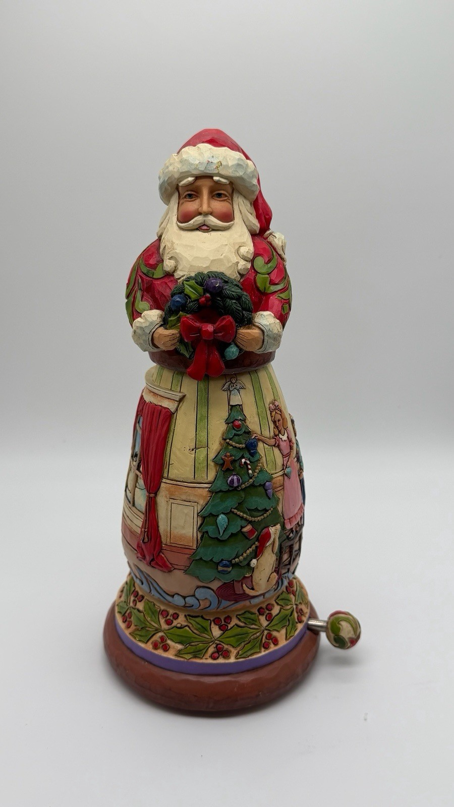 Jim Shore All Is Merry And Bright Santa Musical Rotator #4044666