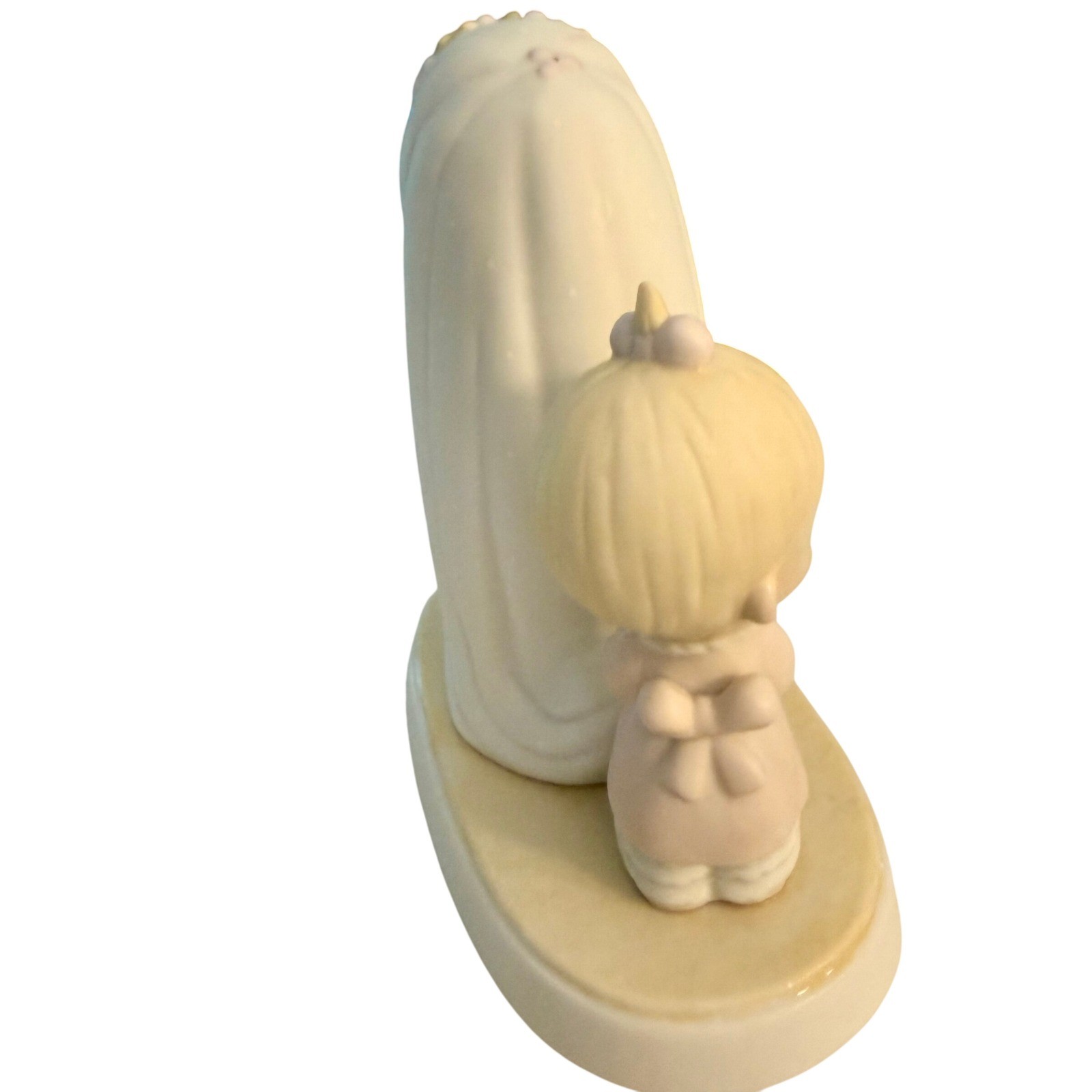 Precious Moments Bride and Flower Girl Porcelain Figurine Wedding Gift Vintage