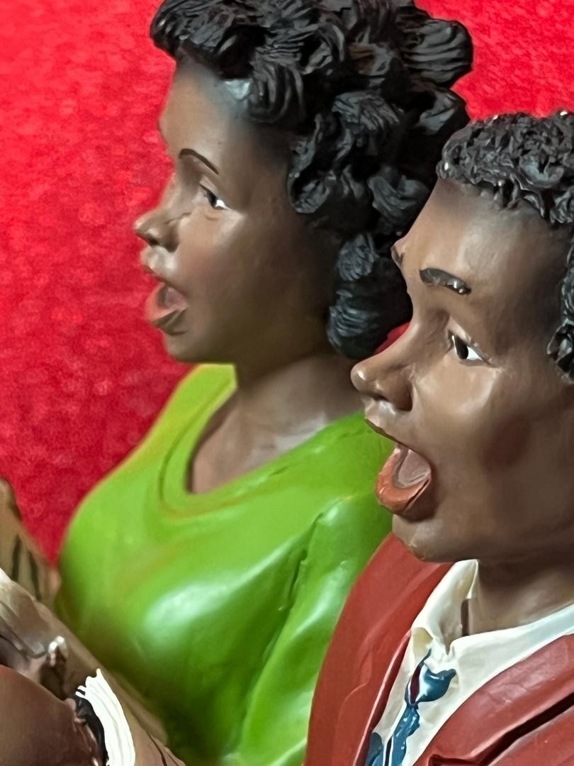 VTG 10″ AFRICAN AMERICAN CHURCH CHOIR FIGURINES