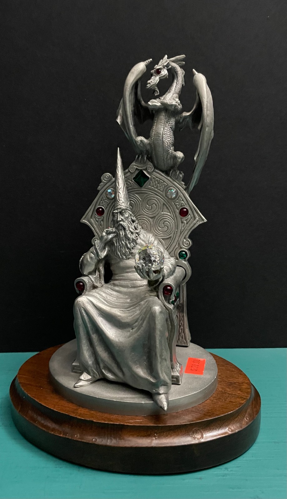 Lamb Perth Pewter Wizard Warlock Alliance Throne Winged Dragon Fantasy Statue LE