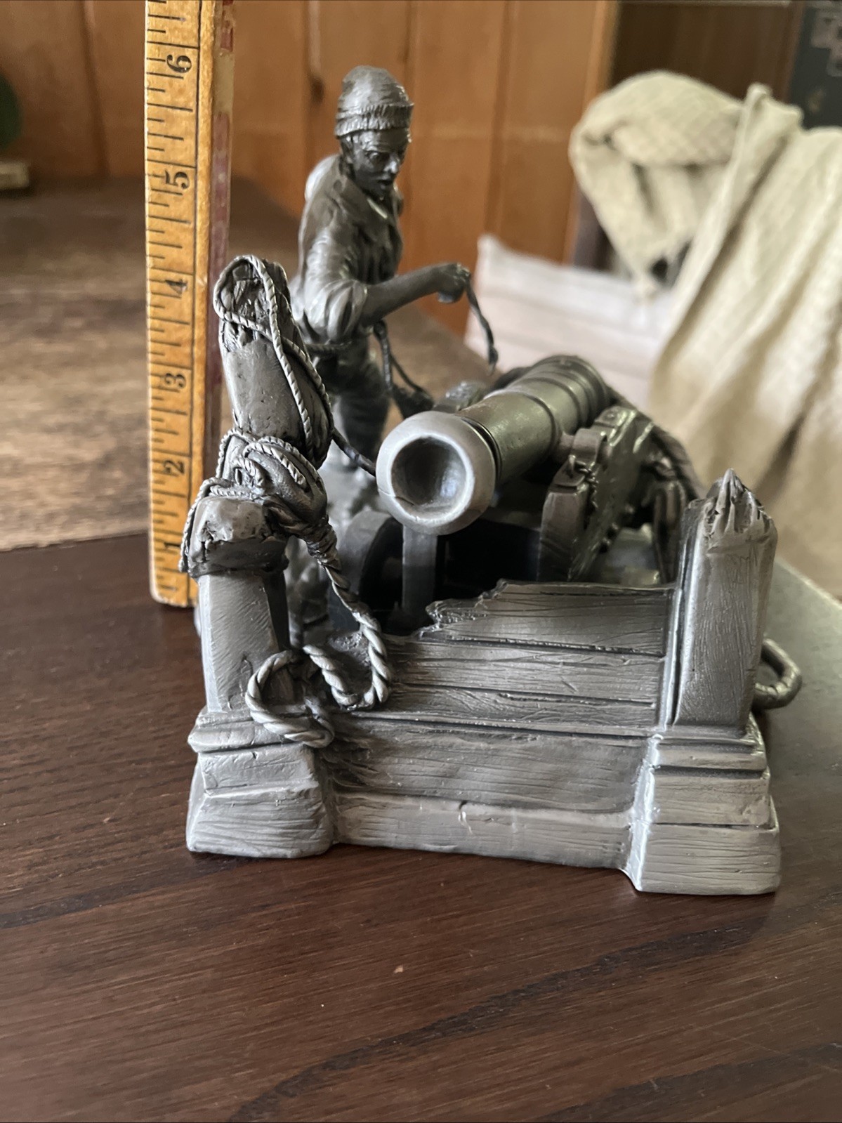 Franklin Mint “Fire At Will” Fine Pewter Sculpture Peter Jackson RARE 10lb+