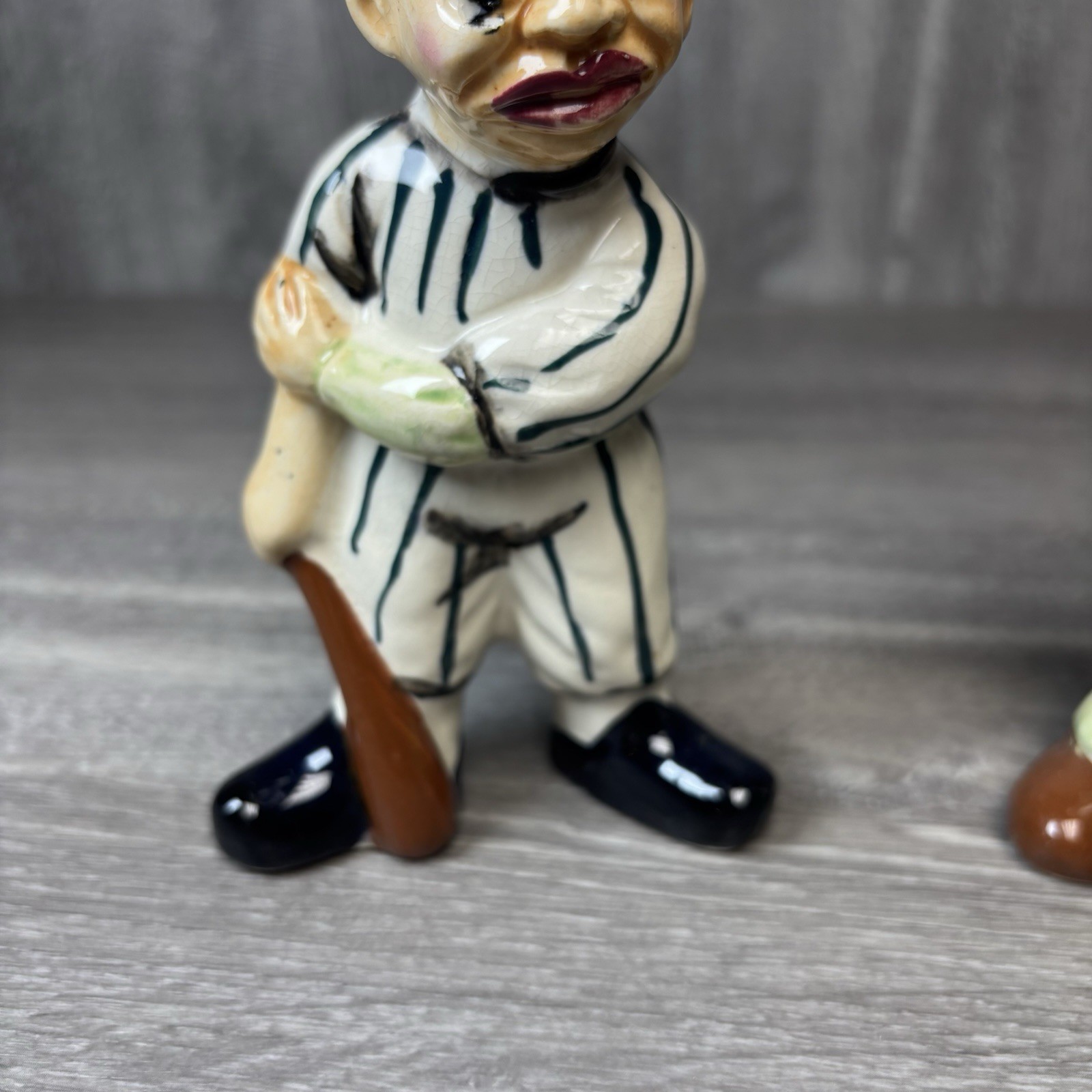 1950s Napco Baseball Player Umpire Figures Figurine Ceramic Hand Painted 6”