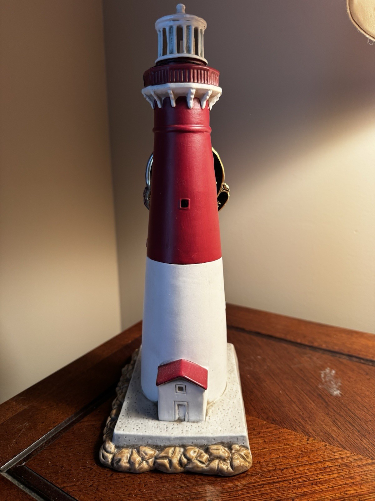 Vintage Lefton Porcelain Figuine Of Barnegat Lighthouse Lamp / Light 1994