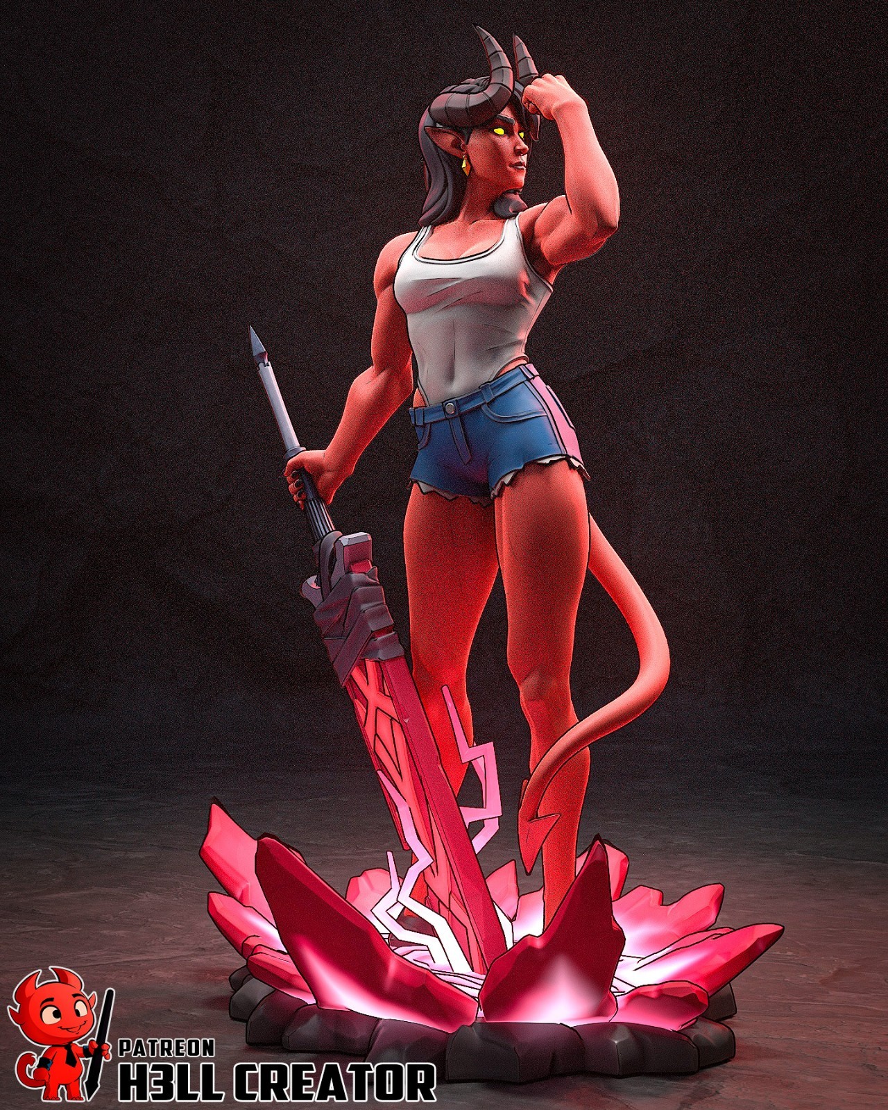 Malevola – Dispatch 1/10 Scale Statue 3D Print Model Kit Unpainted