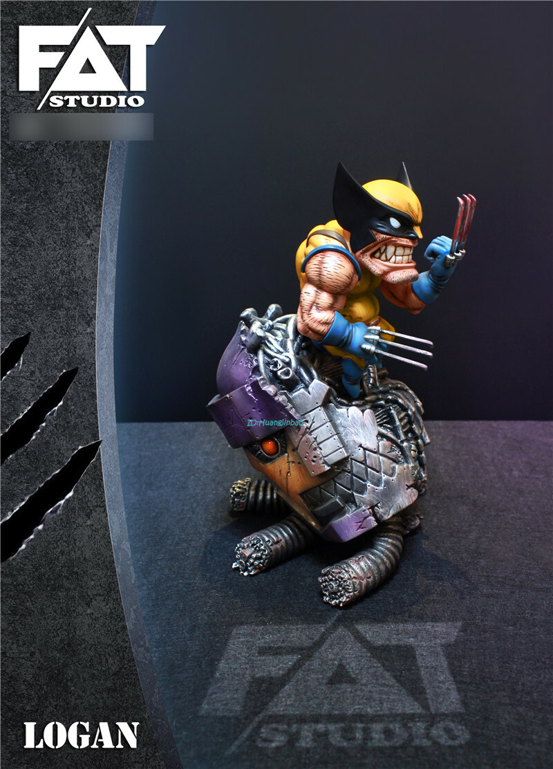 FAT Studio Fat Wolverine Statue 27cmH Painted Model In Stock Resin Figure Hero