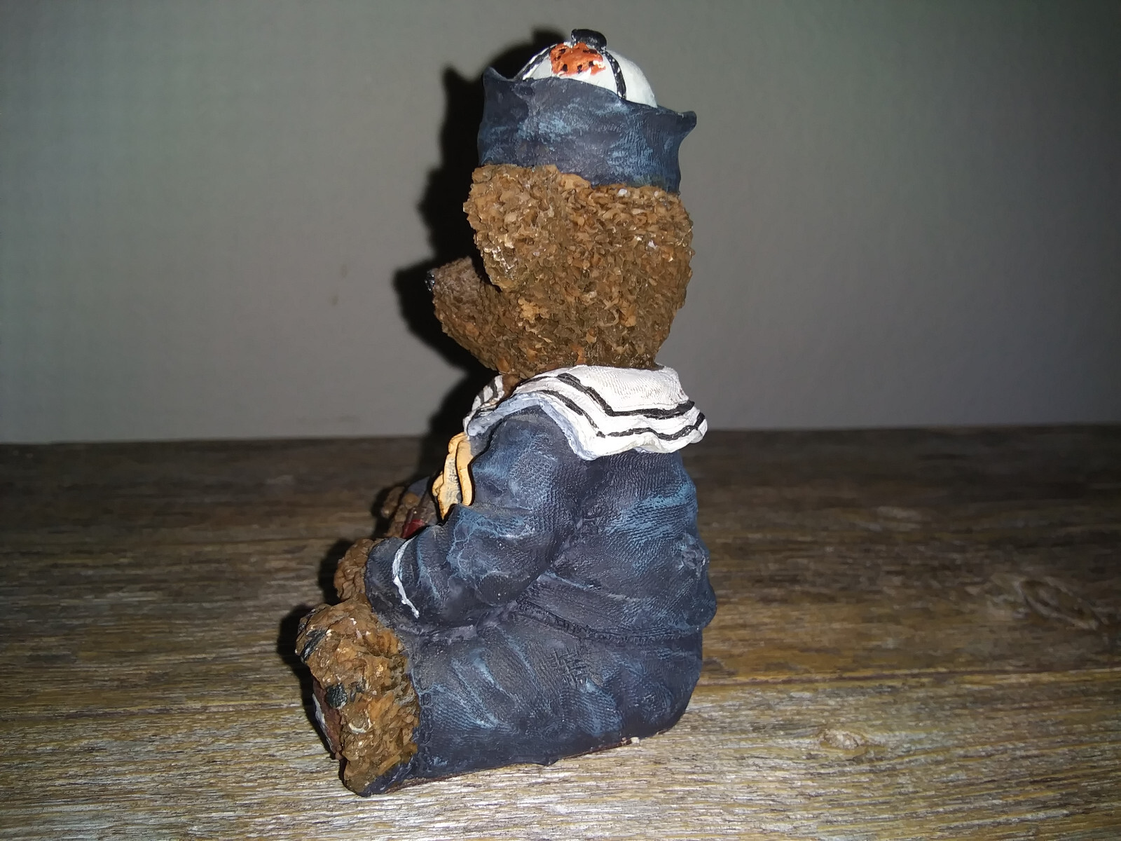 Sailor Bear Nautical Theme Spyglass Monocular Navy Uniform Figure or Paperweight