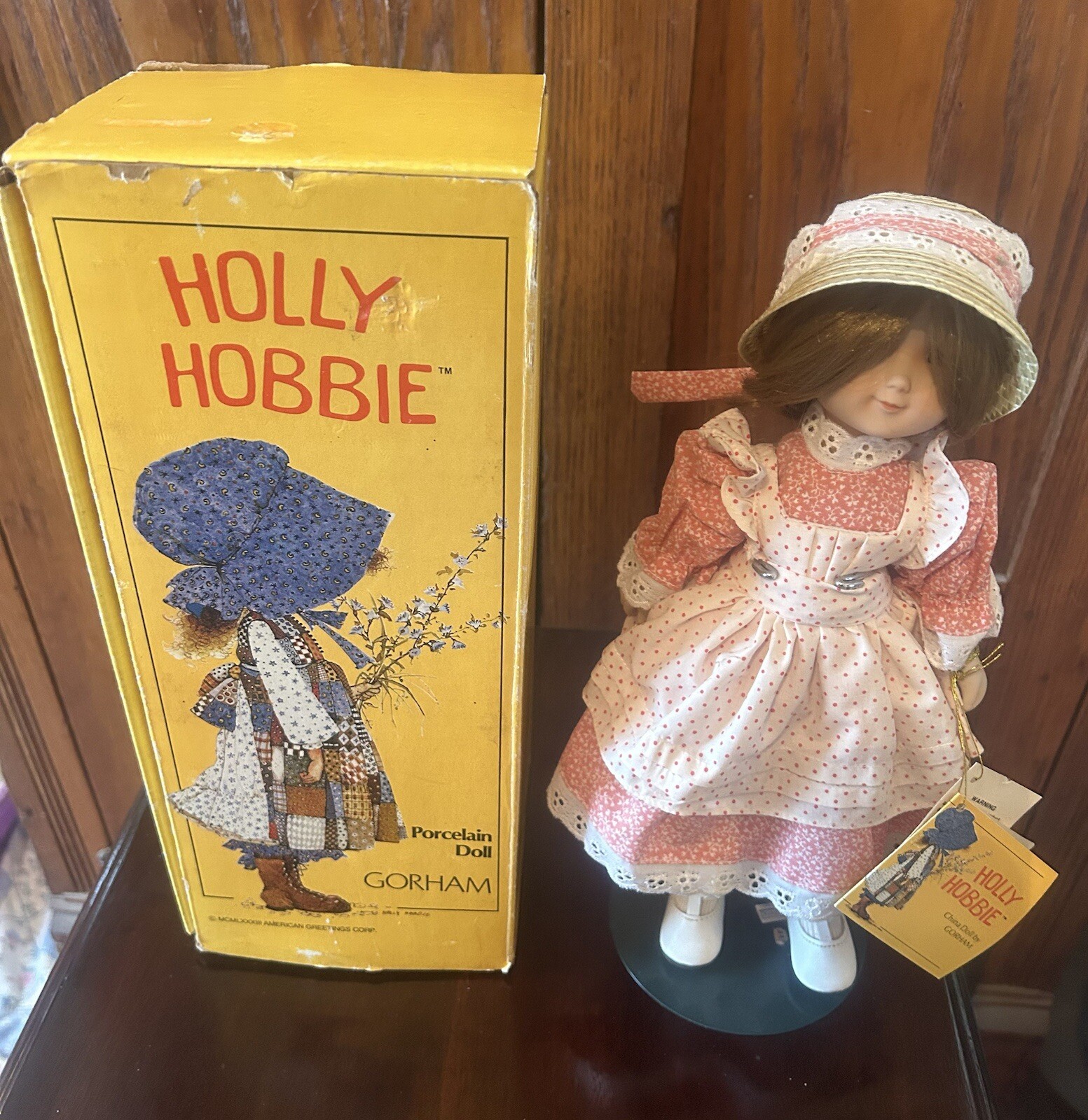 Vintage Holly Hobby Ceramic Doll /GORHAM – American Greetings Corp. Spring Doll