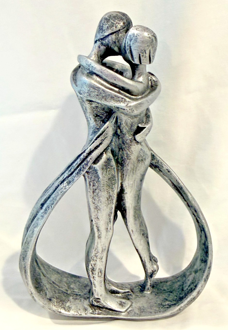 Modern Abstract Couple Figurine Statue Wrought Studio Minimalist Romantic Decor