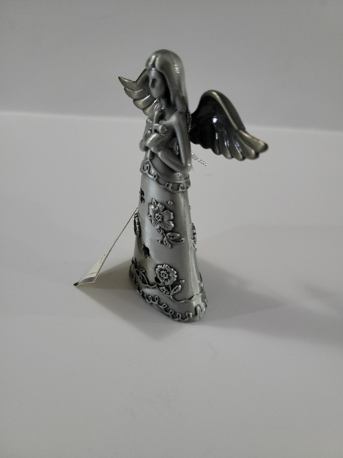 Ganz Silver Faithful Angel of Hope Zinc Figurine 3.6 Inch