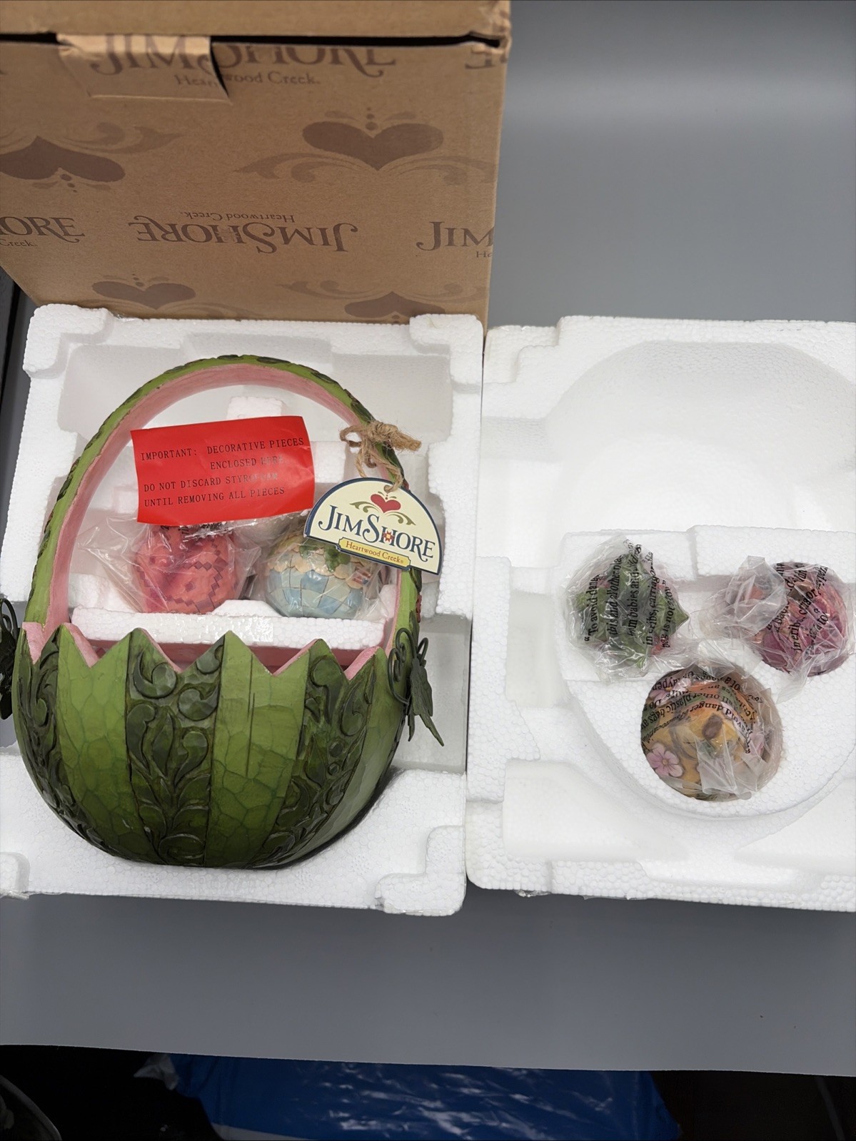 Jim Shore 2007 A Taste Of Summer’s Goodness Basket Watermelon W/ Fruit 4009234
