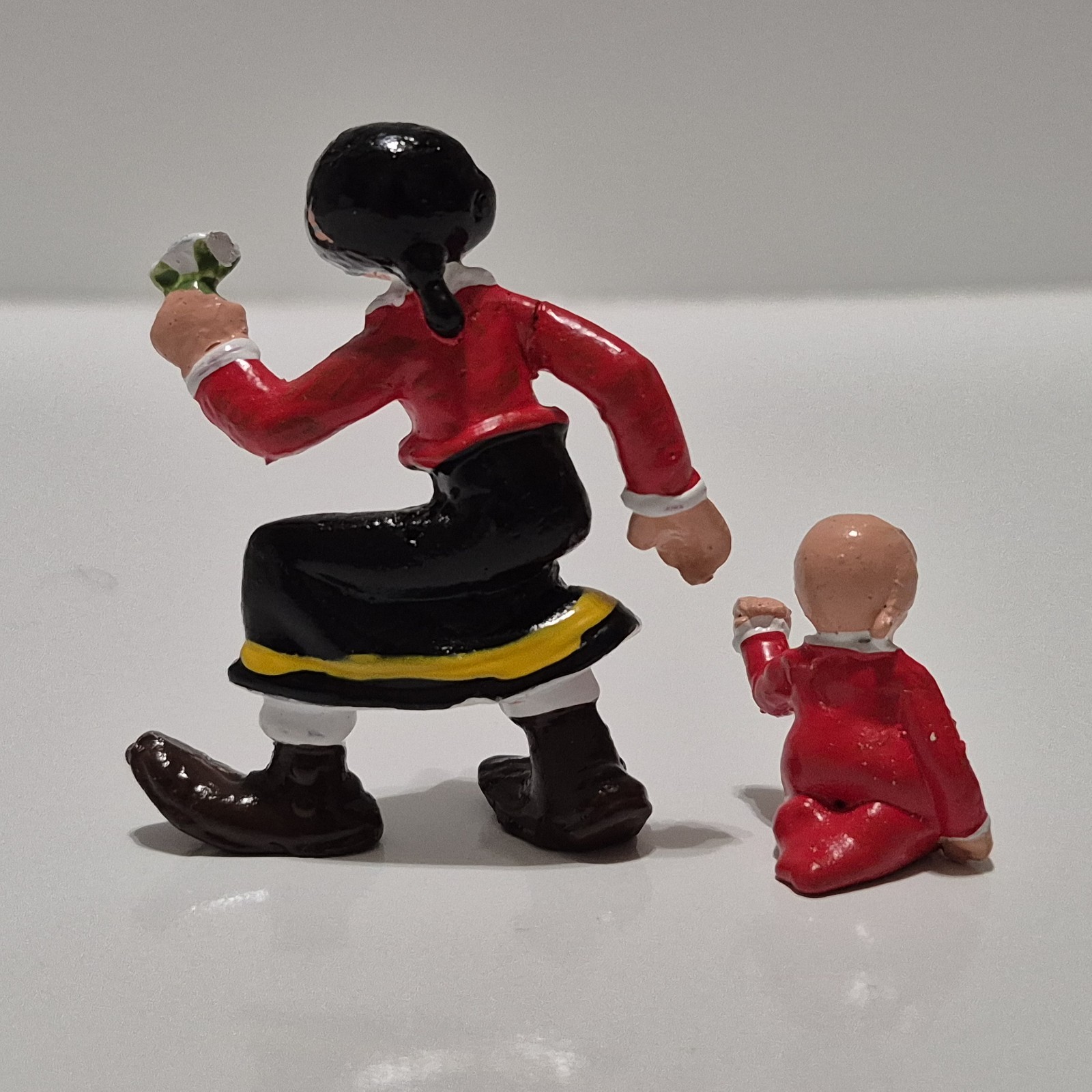 Set of 5 Popeye Miniature Cartoon Hand Painted Heavy Weighted Figurines