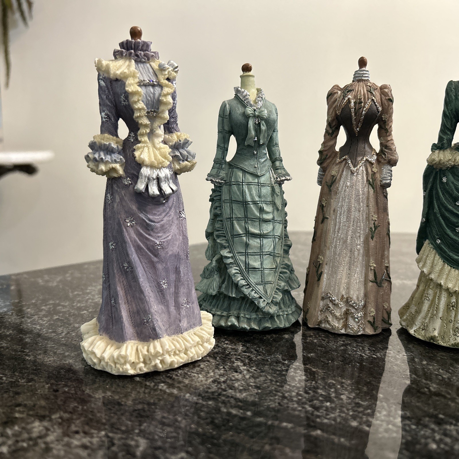 Lot of 5 KC’s Collection Fashion Series Victorian Dress Figurines 2003
