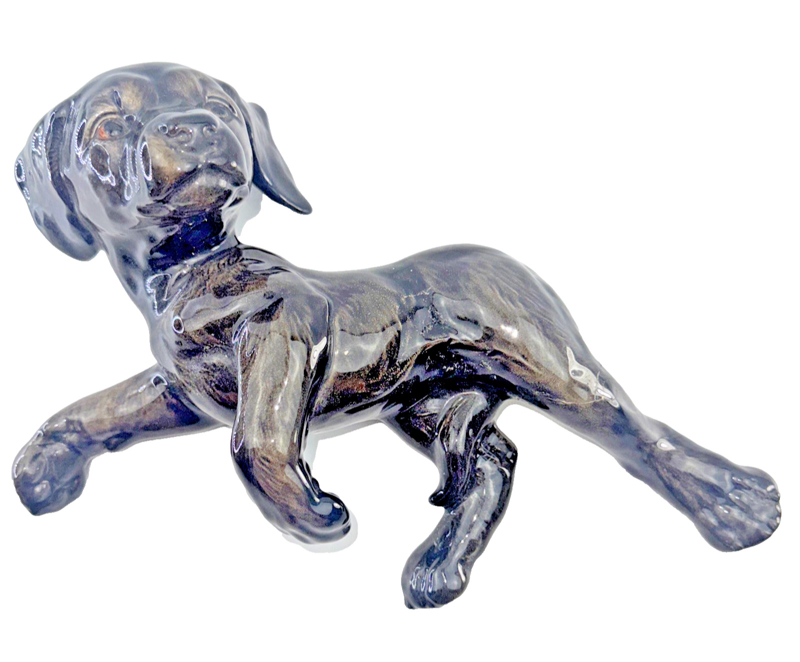 Goebel Labrador Puppy Figurine West Germany Porcelain Dog Vintage Repair