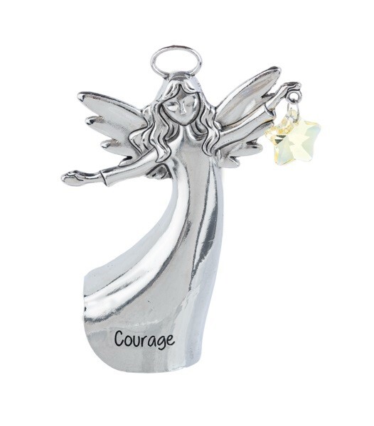 Ganz “A Wish For You” ANGEL Figurine w/Yellow Star “COURAGE” 3″ Tall