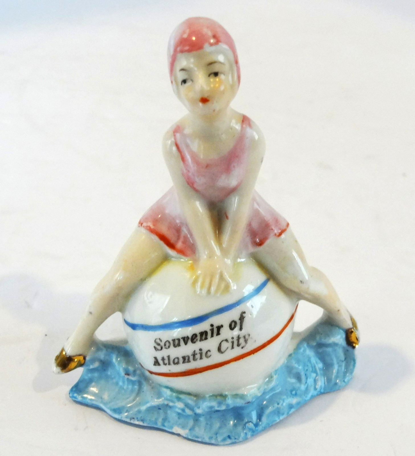 Art Deco Germany Bathing Beauty Atlantic City Souvenir