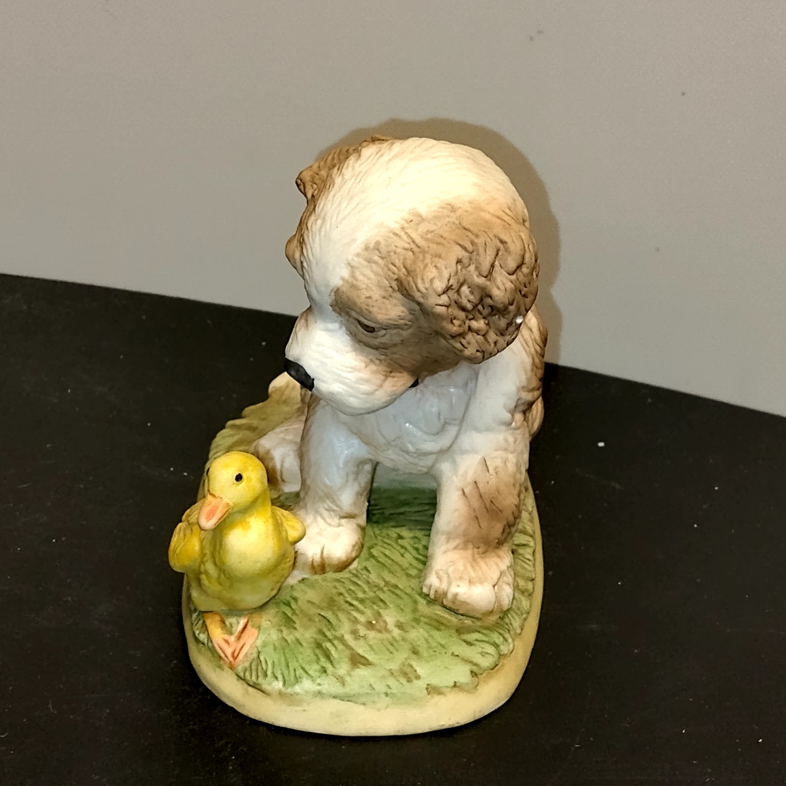 Cocker Spaniel Puppy With Duckling Vintage Spring Easter Homco Ceramic Decor