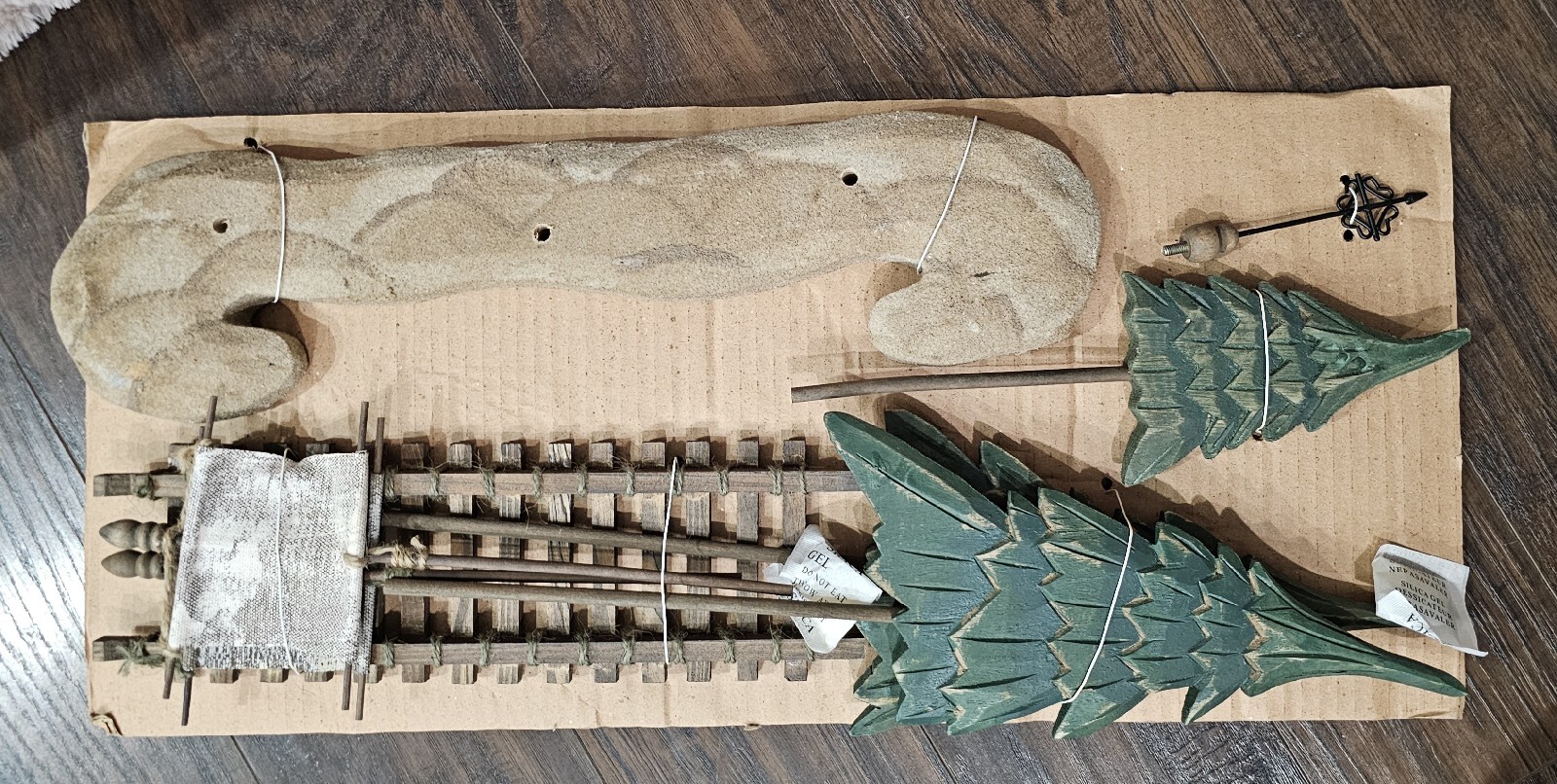 Large Noahs Ark Set Wooden Ark 20 Resin Animals 23″ X 8″ X 16″ New Open Box