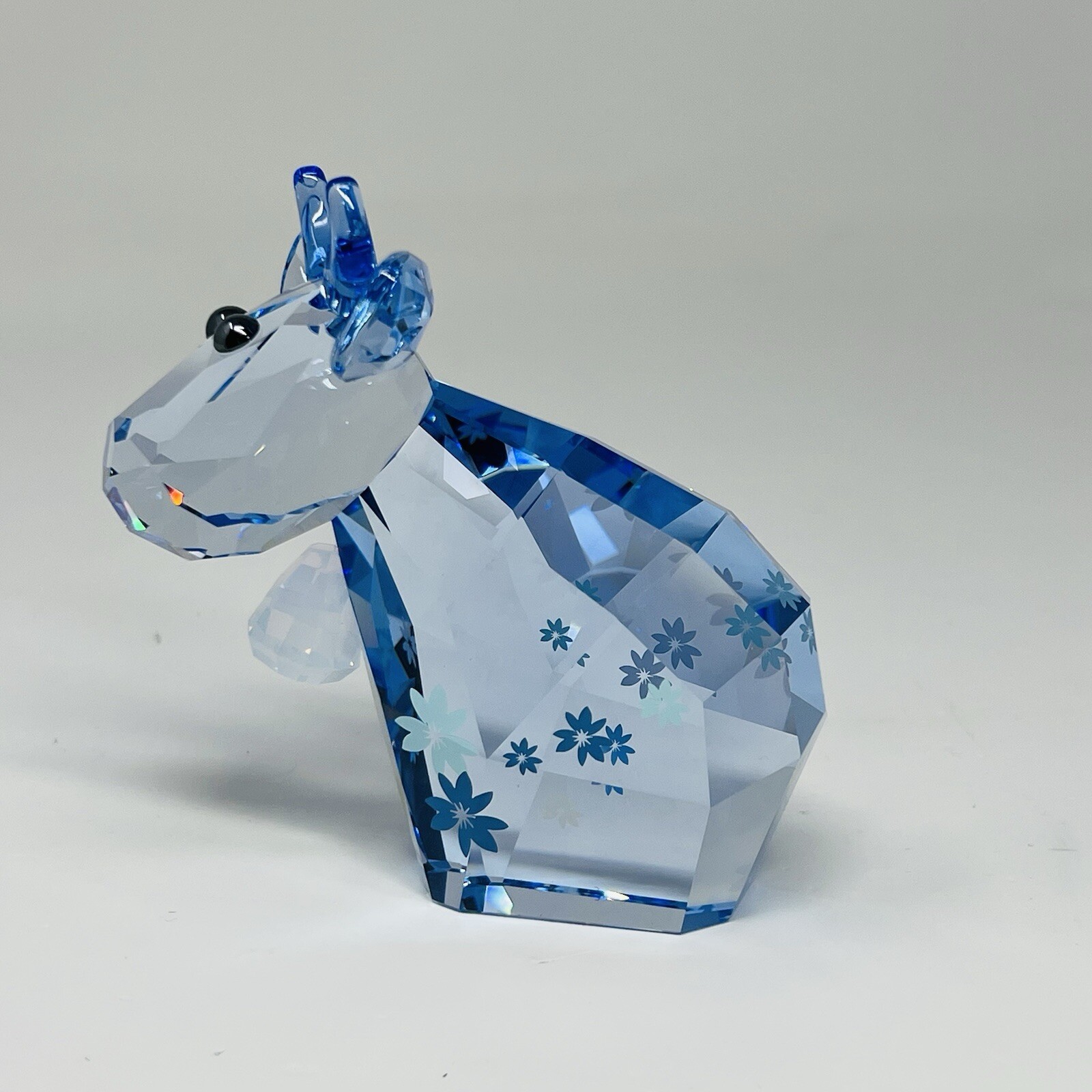 other see details Swarovski Lovlots 2012 Belle Mo Cow Figurine Light Blu G2U