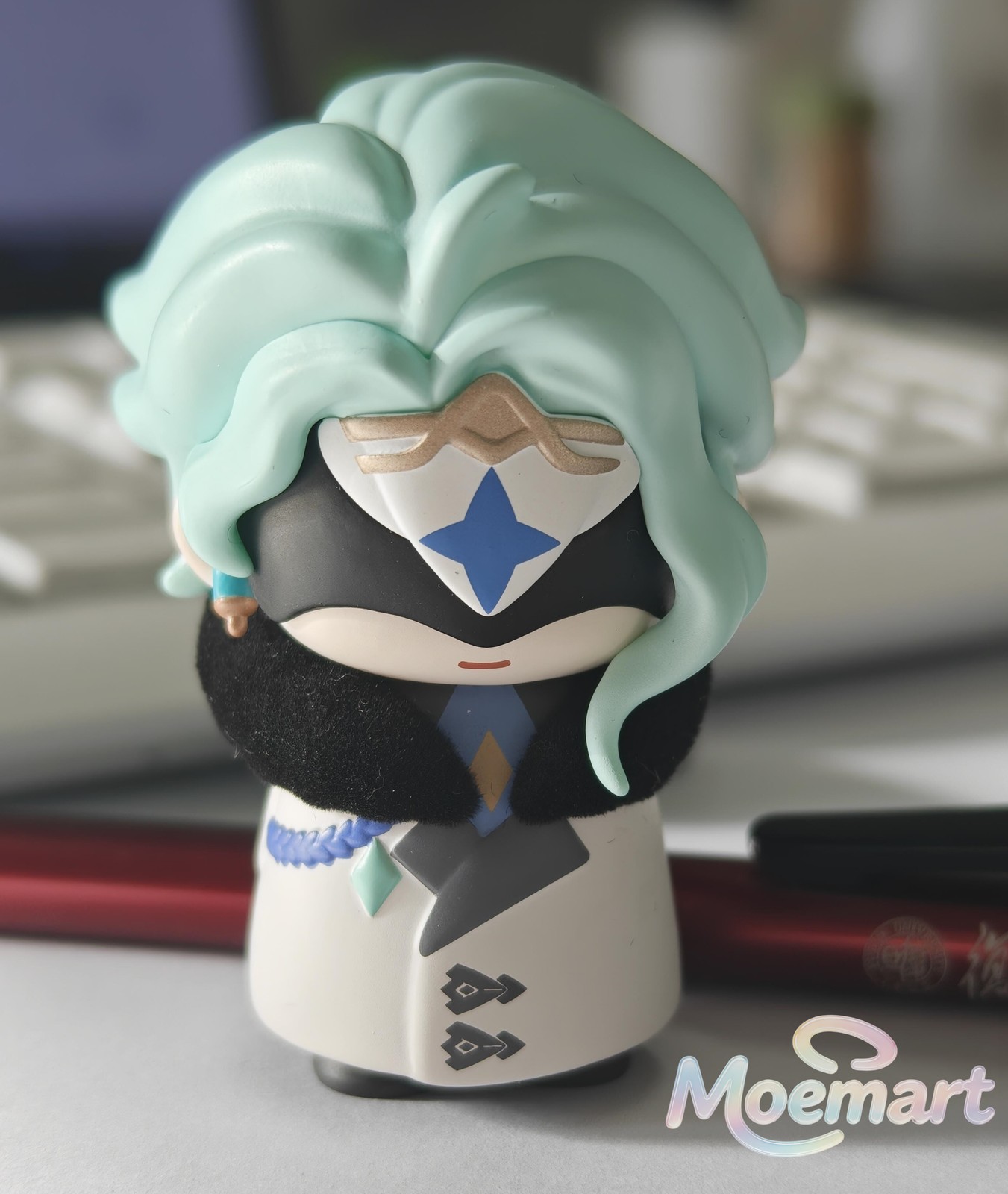 Official Genshin Impact Fatui Pantalone II Dottore Chibi Figure Refraction Card