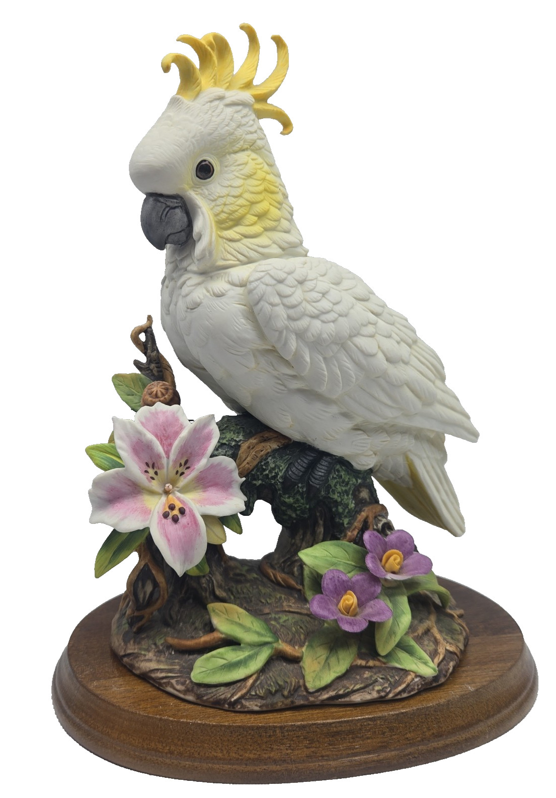 Andrea by Sadek Yellow Cockatoo Parrot Figurine Made in Japan #6643 *READ*