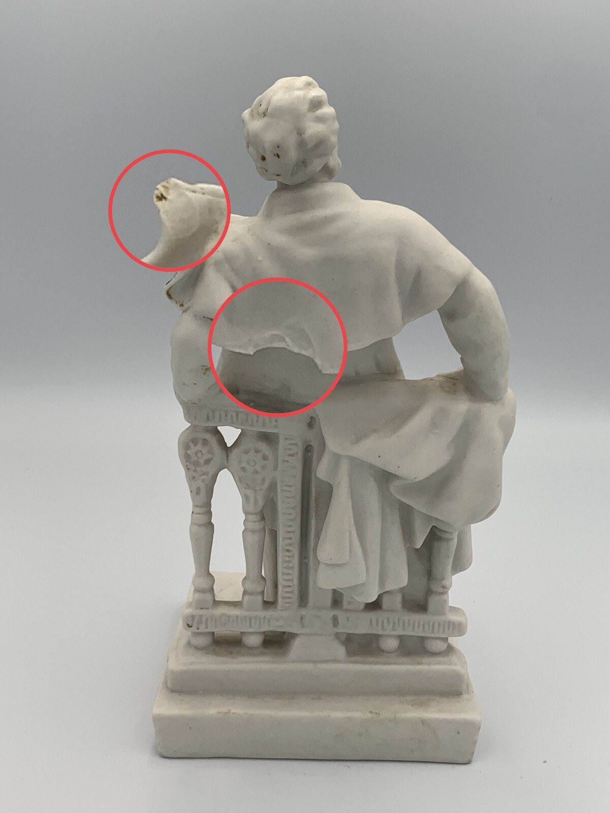 Rare Soviet Porcelain Figurine Writer Alexander Pushkin USSR