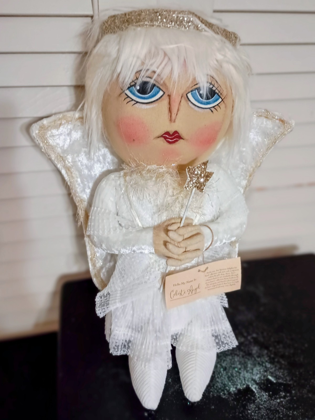 JOE SPENCER -GATHERED TRADITIONS- GALLERIE II-17″H CELESTE ANGEL ART DOLL -2026