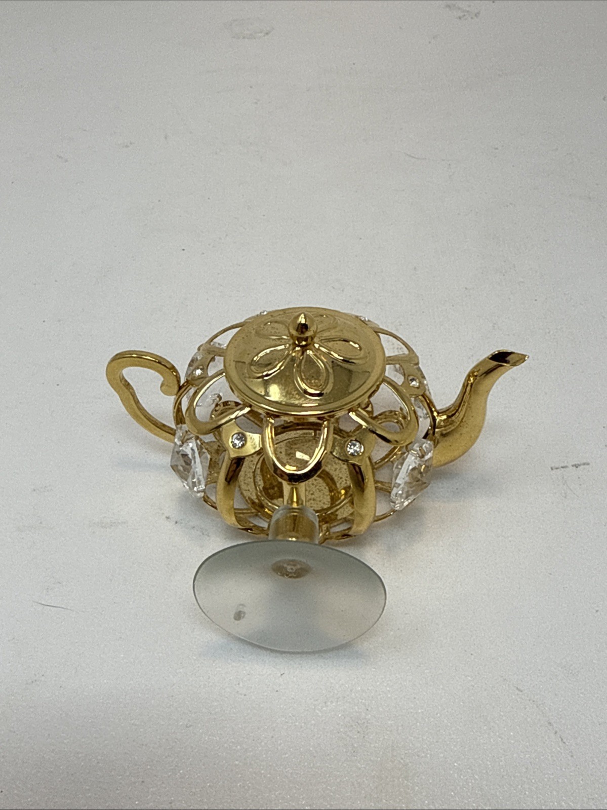 Mascot Crystal Delight 24k Gold Plate Austrian Crystals Teapot