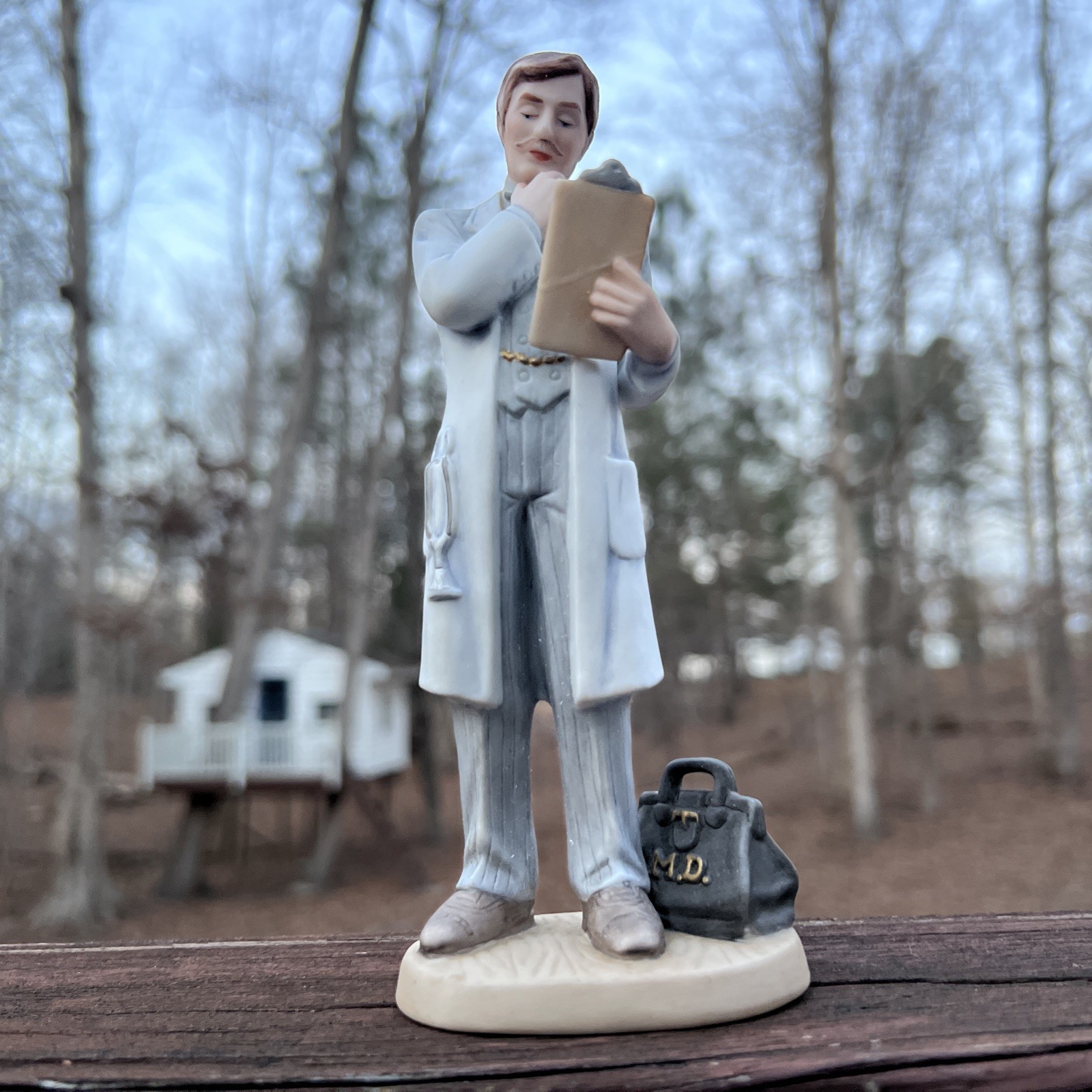 Enesco “The Diagnosis” 1992 Vintage Doctor of Medicine Collectible Figure|612111