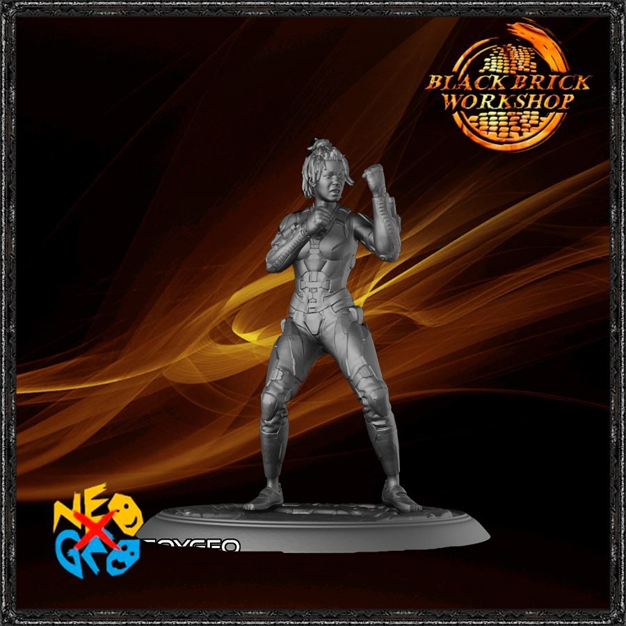 JACQUI BRIGGS – MORTAL KOMBAT 1 – 1/24 (75 mm Scale) Neoygeo UNPAINTED
