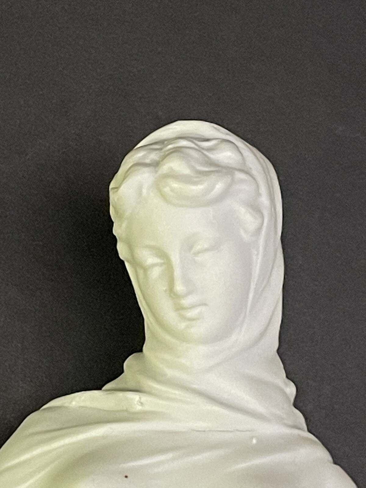 Vintage White Bisque Porcelain Figurine ~ Sheerly Dressed, Strolling Female